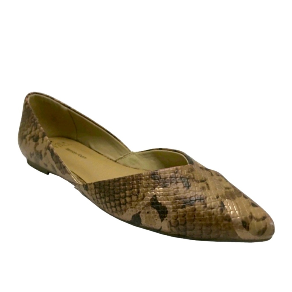 Snake Print Ballet Flats